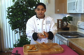 Chef Lyndon Demonstrates How To Make Sweet Potato Corn Patties