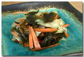 Wakame Seaweed and Cucumber Salad