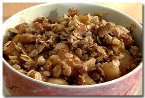 Fruit Crisp With Nuts
